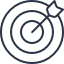 Performance marketing target icon