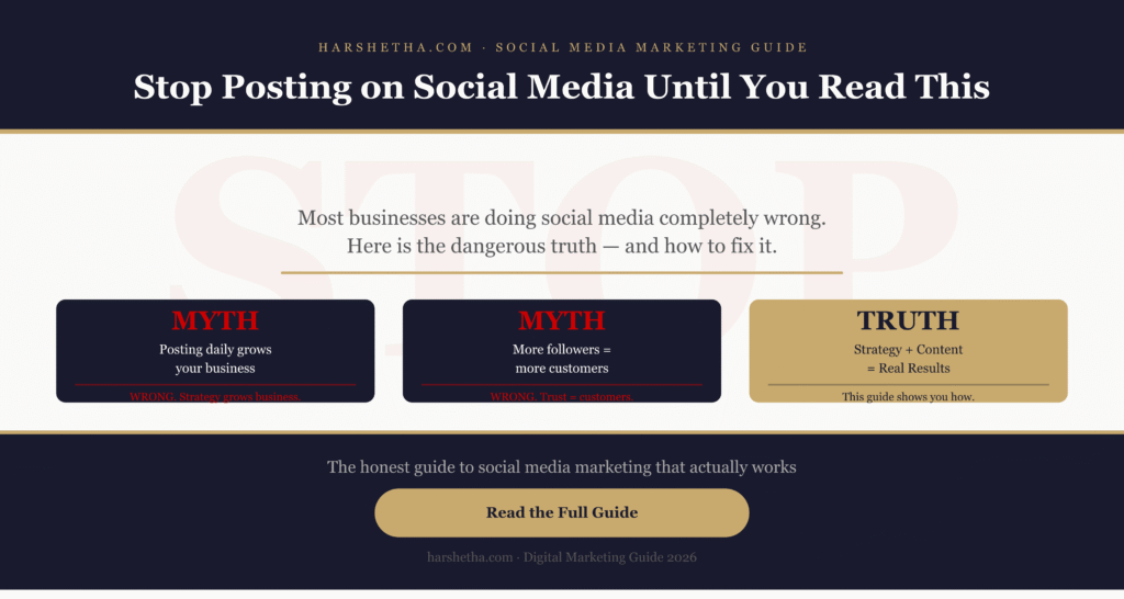 Stop posting on social media without a strategy — social media marketing guide 2026 by Harshetha